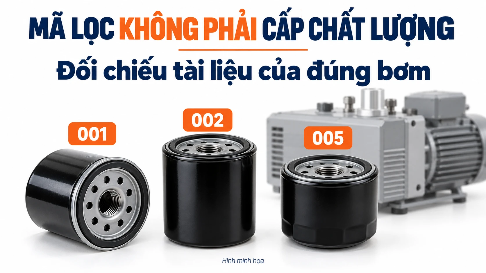 So Sánh Lọc Dầu Busch 0531 000 001, 002 Và 005: Cách Chọn Mã Đúng