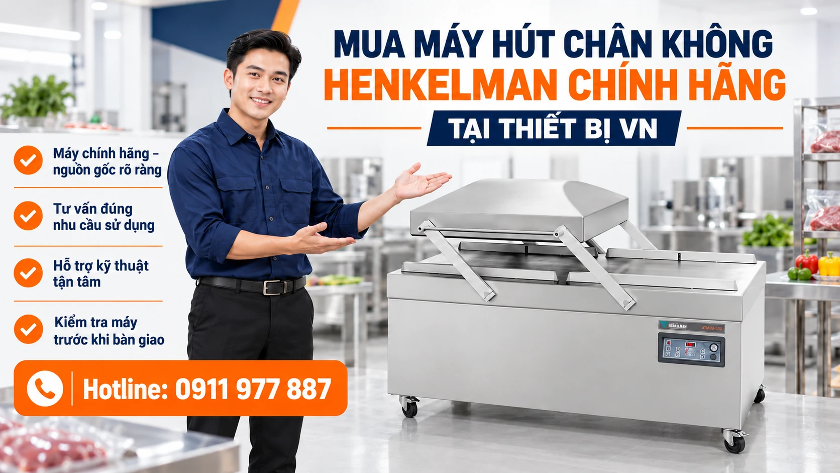 Máy Hút Chân Không Henkelman Chính Hãng