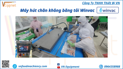 Máy đóng gói chân không băng tải winvac