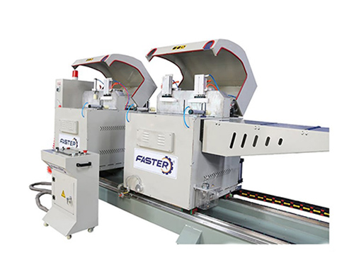 Máy Cắt nhôm 2 Đầu F450 Lưỡi Đẩy Từ Dưới Lên