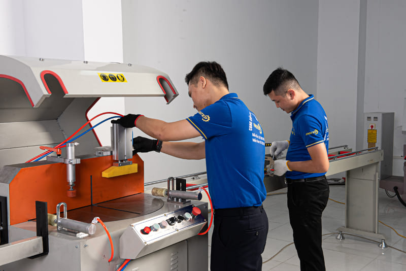 Máy cắt nhôm 1 đầu mâm xoay F500 - Ảnh 6