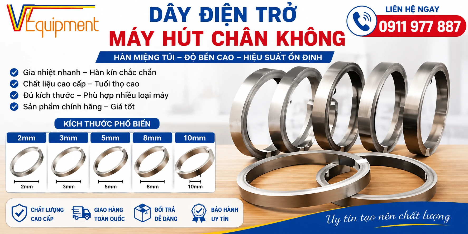 Dây điện trở nhiệt hút chân không