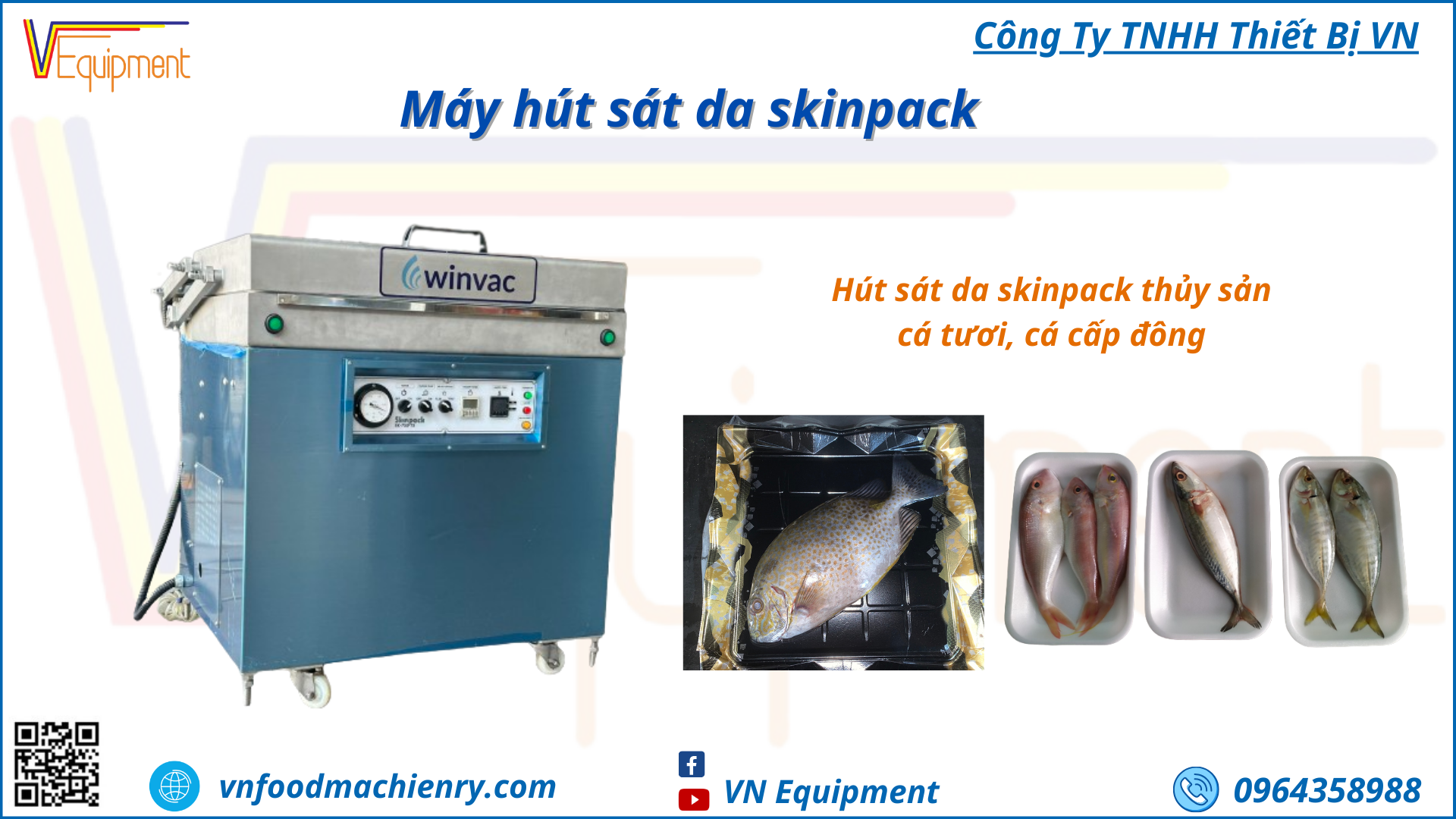 Máy đóng gói chân không skinpack - Skinpack Winvac