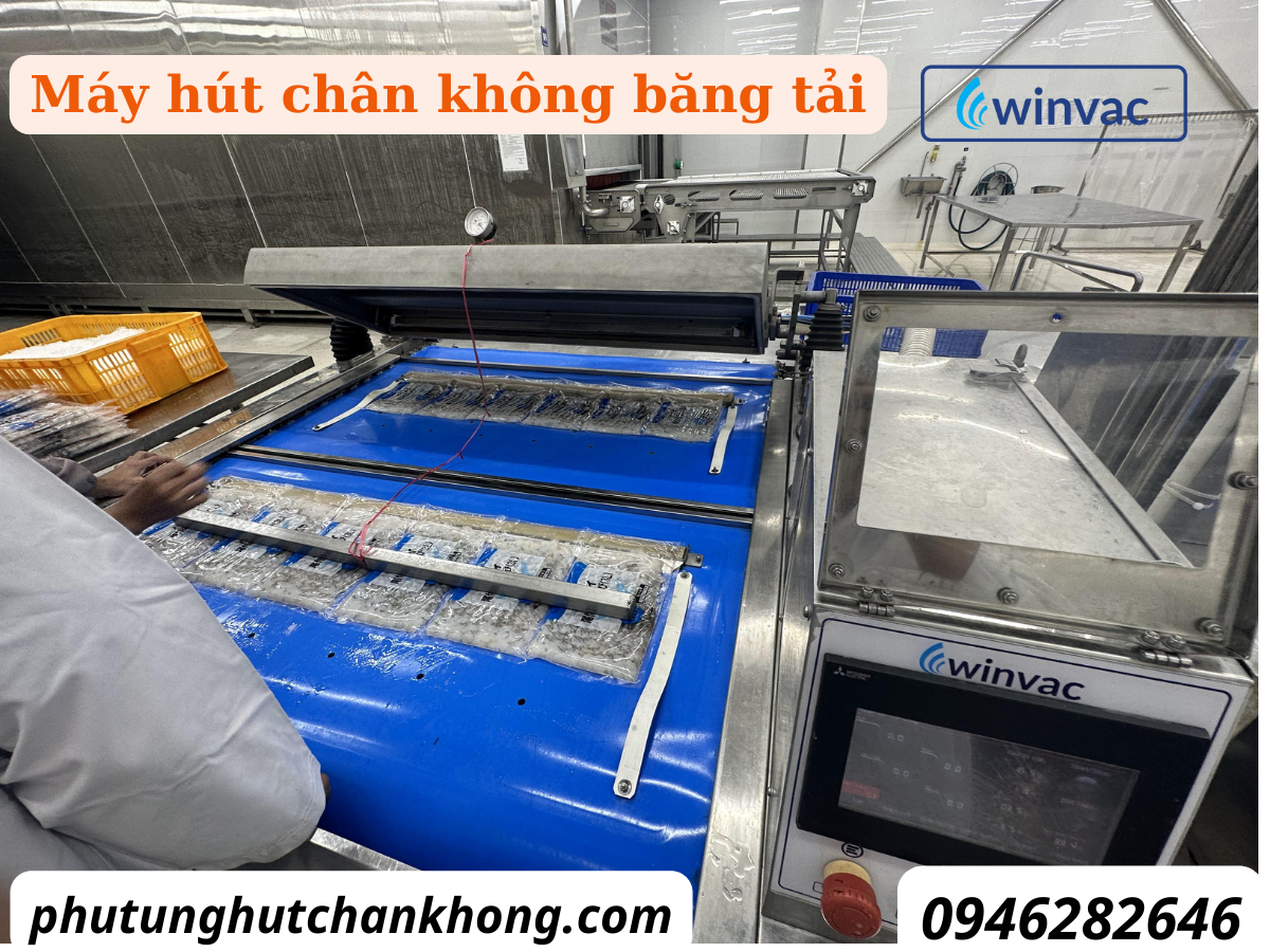 Máy hút chân không băng tải winvac