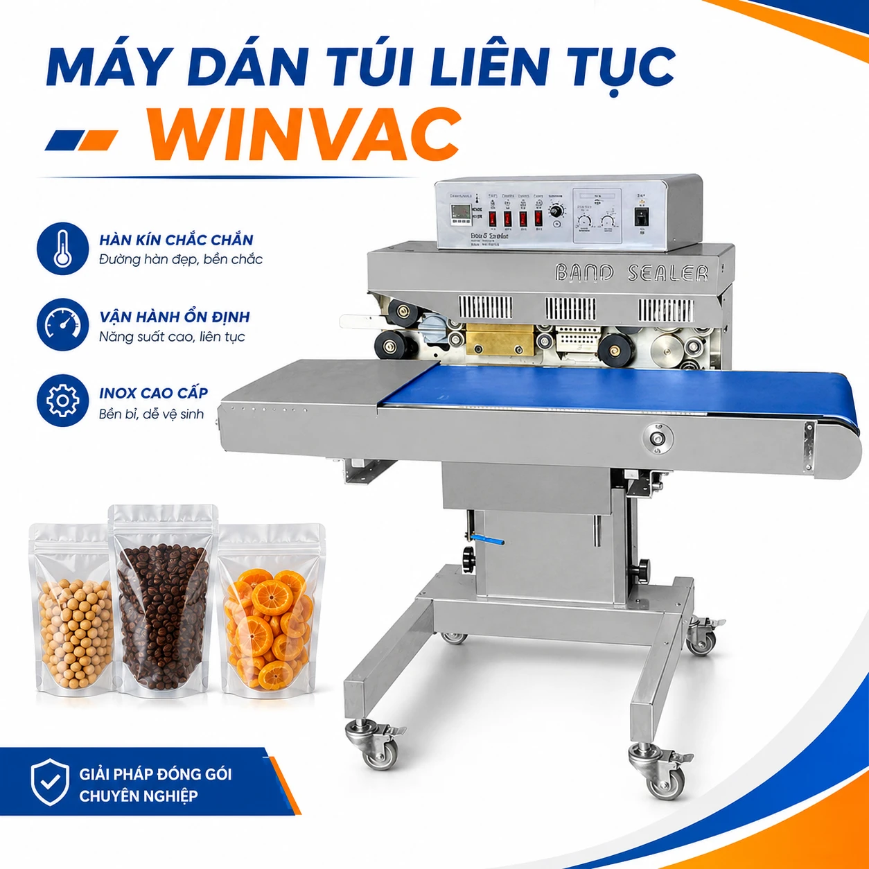 Máy dán túi liên tục winvac