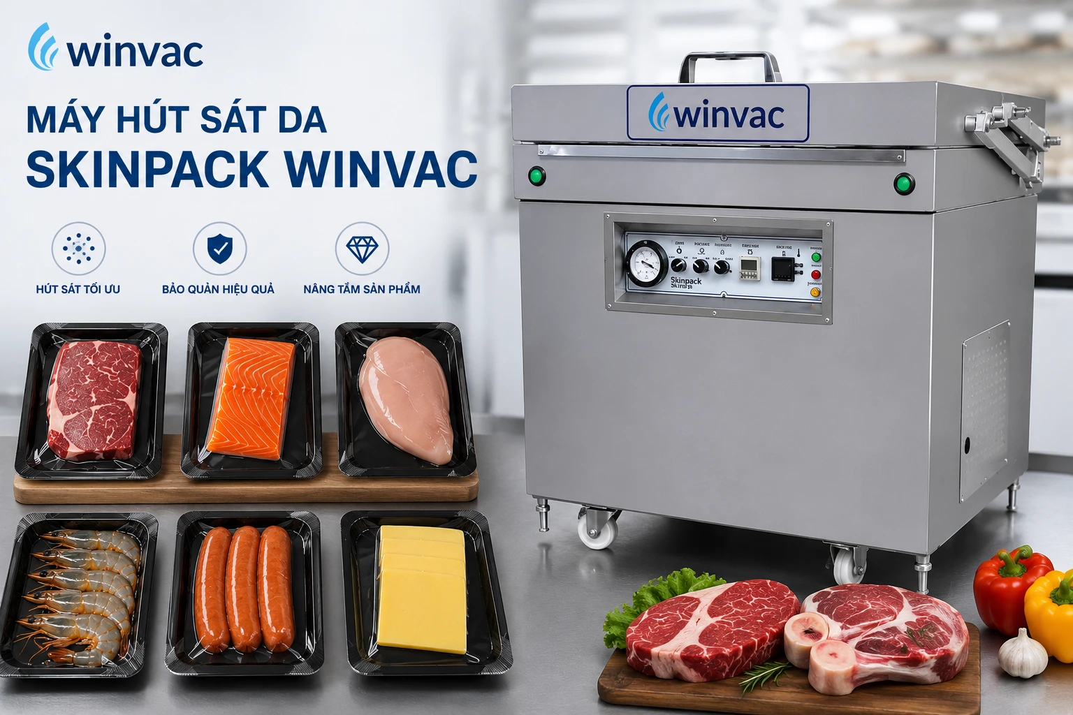 Máy hút sát da skinpack winvac