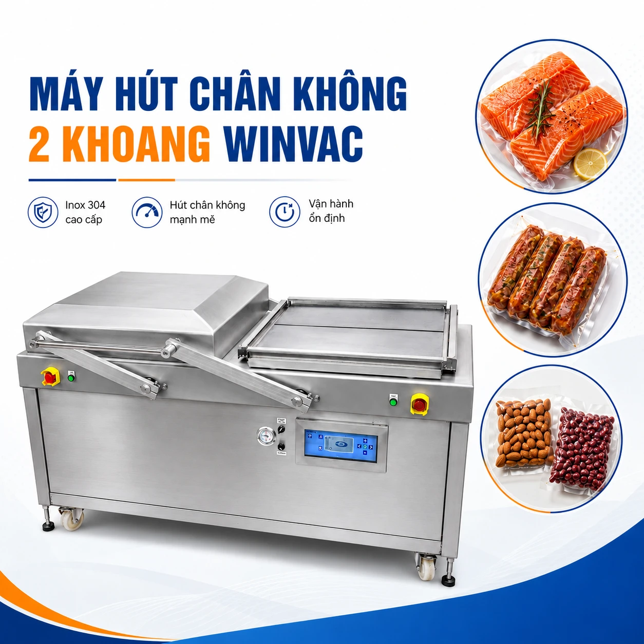 Máy hút chân không 2 khoang winvac