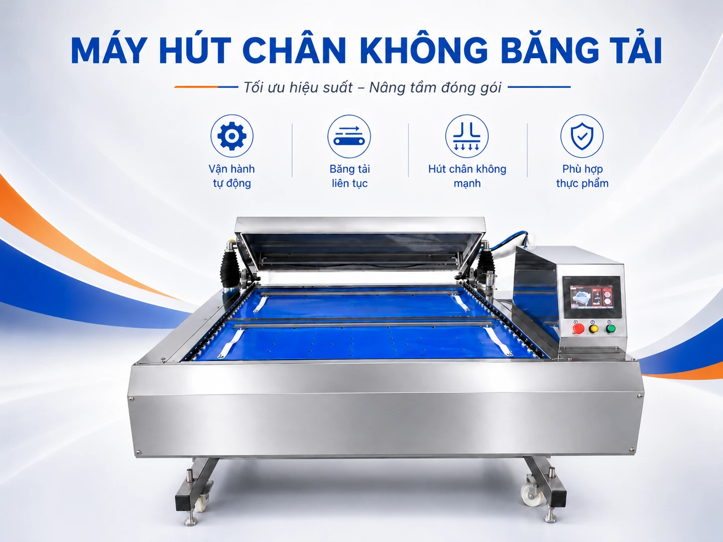 Máy hút chân không băng tải