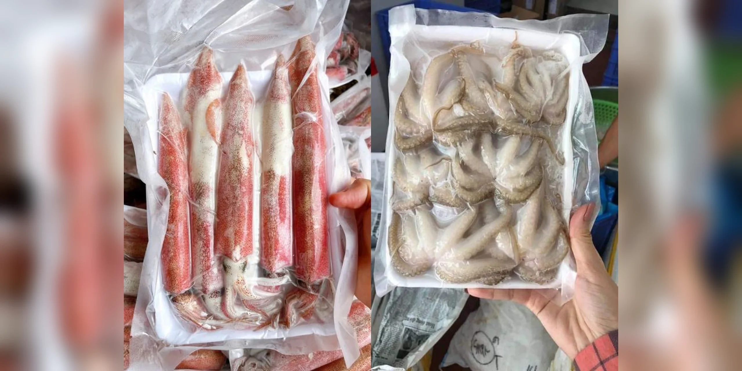Hút chân không thực phẩm đông lạnh