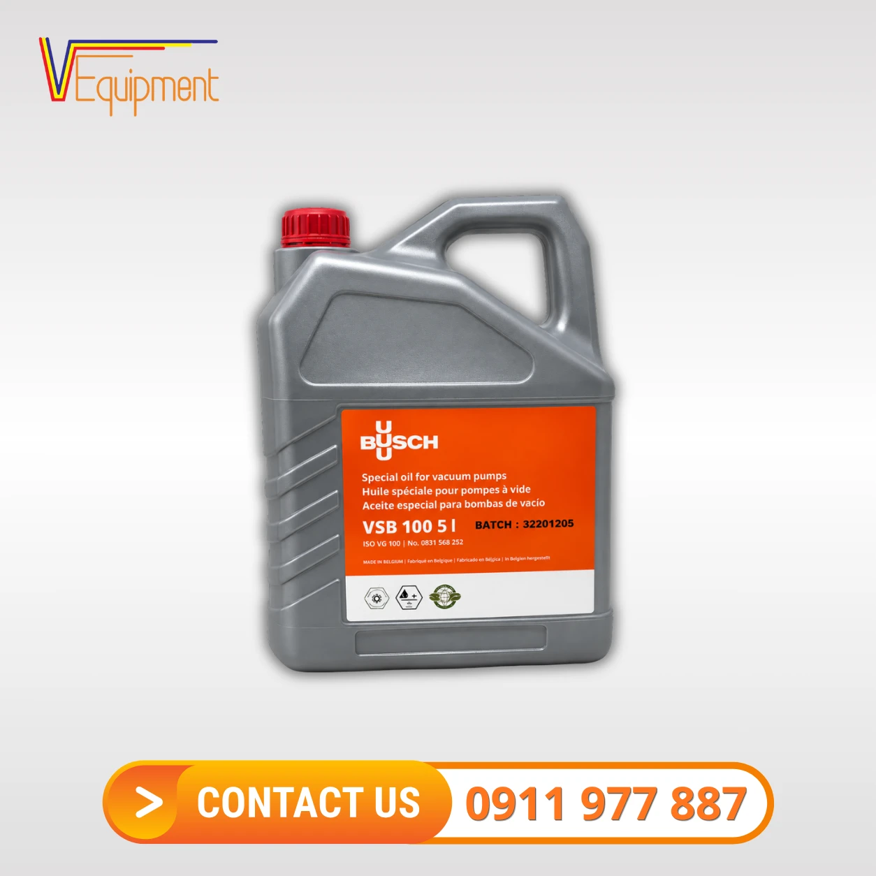 Dầu Bơm Busch VSB 100 Sẵn Kho, Chính Hãng